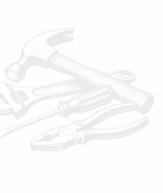 Pencil sketch of tools