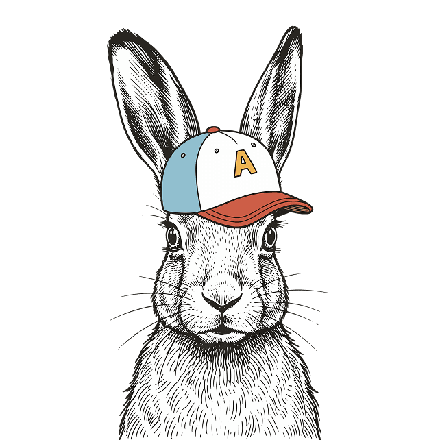 Rabbit with cap